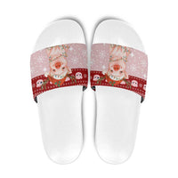 Lovely Pig Merry Christmas Slide Sandals Xmas Holiday Patterns - Wonder Print Shop