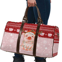 Lovely Pig Merry Christmas Travel Bag Xmas Holiday Patterns - Wonder Print Shop
