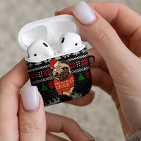 Lovely Pug Dog Christmas AirPods Case Xmas Holiday Patterns - Wonder Print Shop