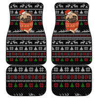 Lovely Pug Dog Christmas Car Mats Xmas Holiday Patterns - Wonder Print Shop