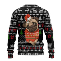 Lovely Pug Dog Christmas Ugly Christmas Sweater Xmas Holiday Patterns - Wonder Print Shop
