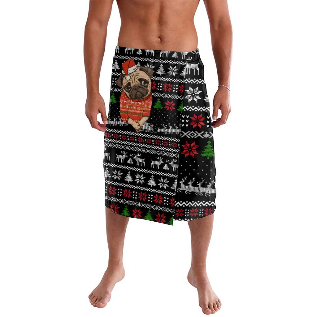 Lovely Pug Dog Christmas Lavalava Xmas Holiday Patterns - Wonder Print Shop