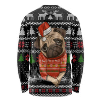 Lovely Pug Dog Christmas Long Sleeve Shirt Xmas Holiday Patterns - Wonder Print Shop