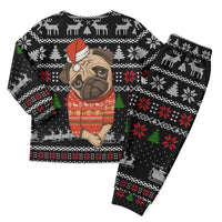 Lovely Pug Dog Christmas Pajama Set Xmas Holiday Patterns - Wonder Print Shop
