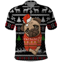 Lovely Pug Dog Christmas Polo Shirt Xmas Holiday Patterns - Wonder Print Shop