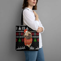 Lovely Pug Dog Christmas Tote Bag Xmas Holiday Patterns - Wonder Print Shop