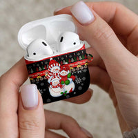 Lovely Snowman Christmas AirPods Case Xmas Holiday Patterns - Wonder Print Shop