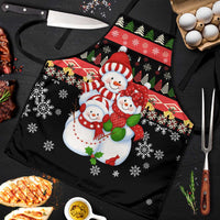 Lovely Snowman Christmas Apron Xmas Holiday Patterns - Wonder Print Shop