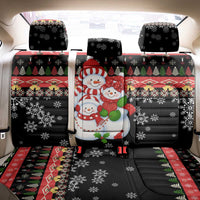 Lovely Snowman Christmas Back Car Seat Cover Xmas Holiday Patterns - Wonder Print Shop
