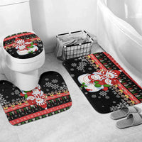 Lovely Snowman Christmas Bathroom Set Xmas Holiday Patterns - Wonder Print Shop