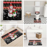 Lovely Snowman Christmas Bathroom Set Xmas Holiday Patterns - Wonder Print Shop