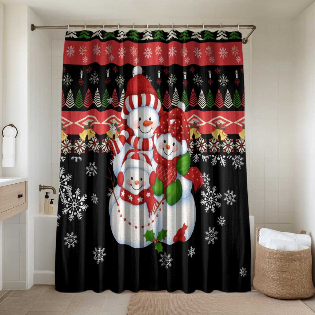 Lovely Snowman Christmas Bathroom Set Xmas Holiday Patterns - Wonder Print Shop