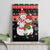 Lovely Snowman Christmas Canvas Wall Art Xmas Holiday Patterns - Wonder Print Shop