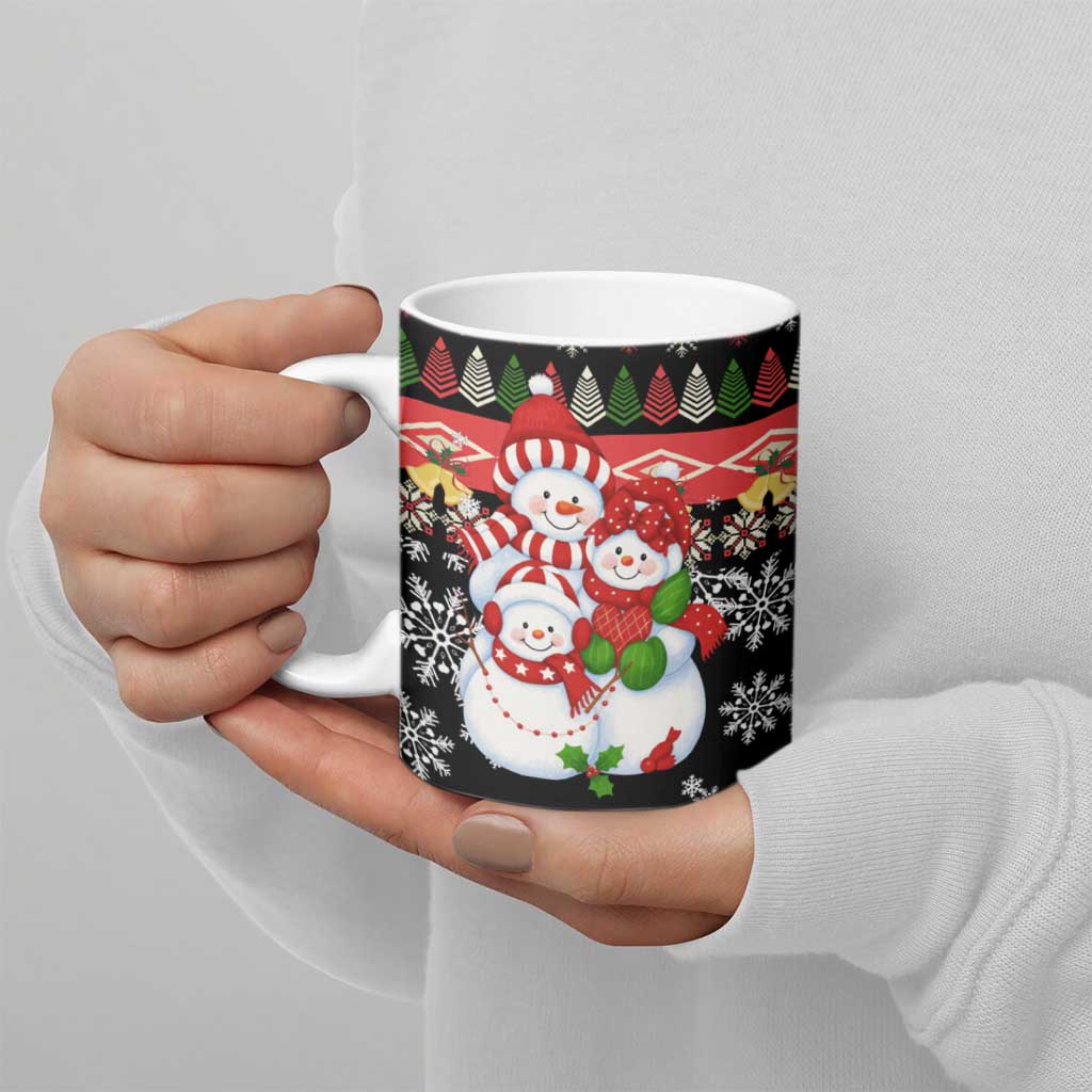 Lovely Snowman Christmas Ceramic Mug Xmas Holiday Patterns - Wonder Print Shop