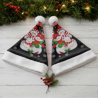 Lovely Snowman Christmas Santa Hat Xmas Holiday Patterns - Wonder Print Shop