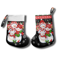 Lovely Snowman Christmas Stocking Xmas Holiday Patterns - Wonder Print Shop