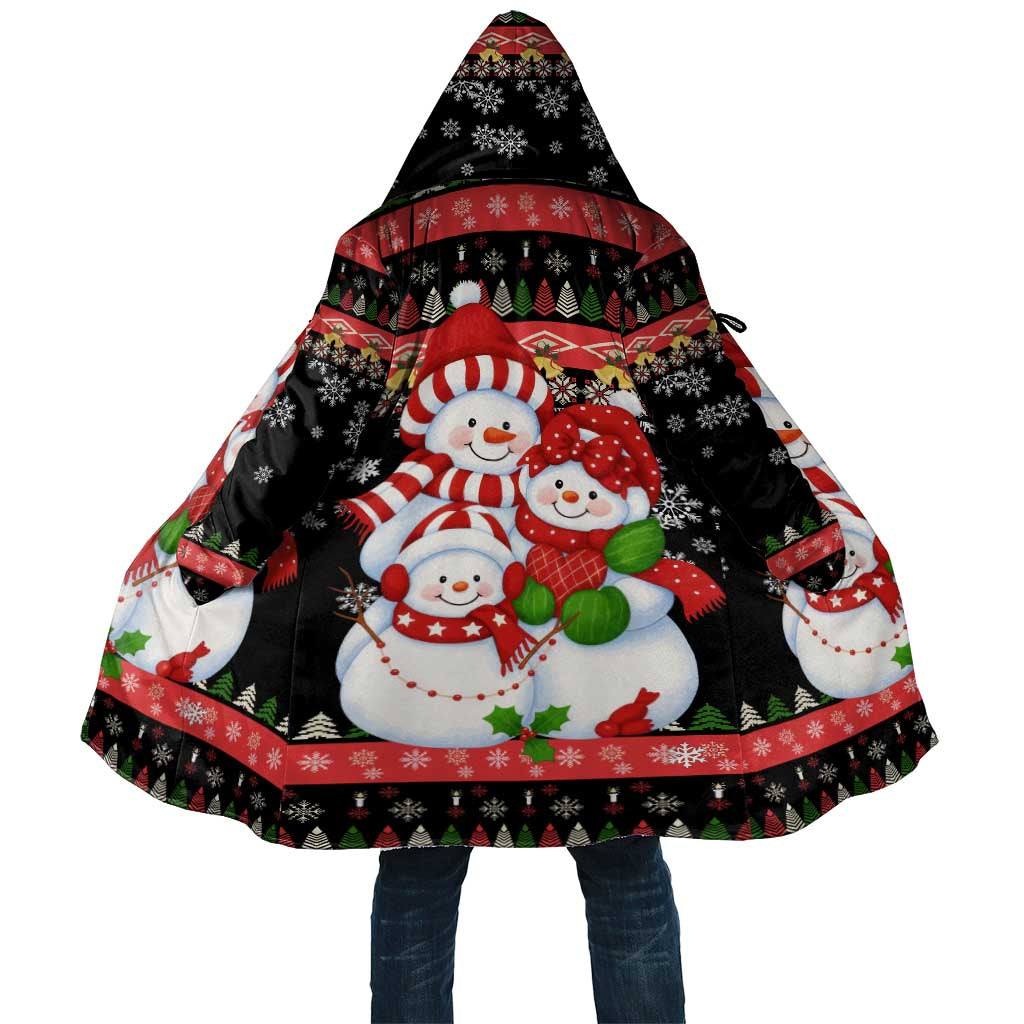 Lovely Snowman Christmas Cloak Xmas Holiday Patterns - Wonder Print Shop