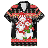 Lovely Snowman Christmas Family Matching Puletasi and Hawaiian Shirt Xmas Holiday Patterns - Wonder Print Shop