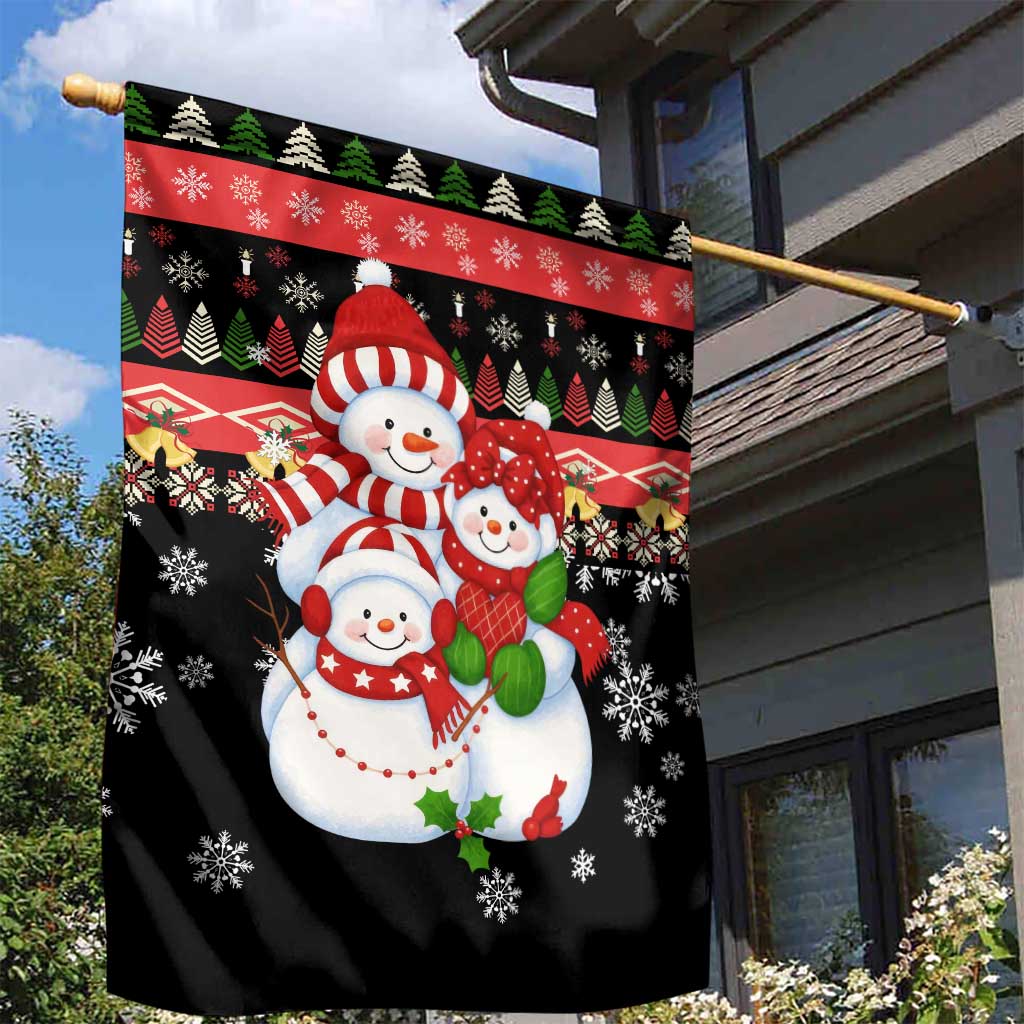 Lovely Snowman Christmas Garden Flag Xmas Holiday Patterns - Wonder Print Shop