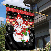 Lovely Snowman Christmas Garden Flag Xmas Holiday Patterns - Wonder Print Shop