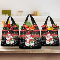 Lovely Snowman Christmas Grocery Bag Xmas Holiday Patterns - Wonder Print Shop