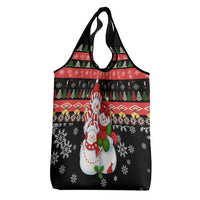 Lovely Snowman Christmas Grocery Bag Xmas Holiday Patterns - Wonder Print Shop