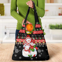 Lovely Snowman Christmas Grocery Bag Xmas Holiday Patterns - Wonder Print Shop