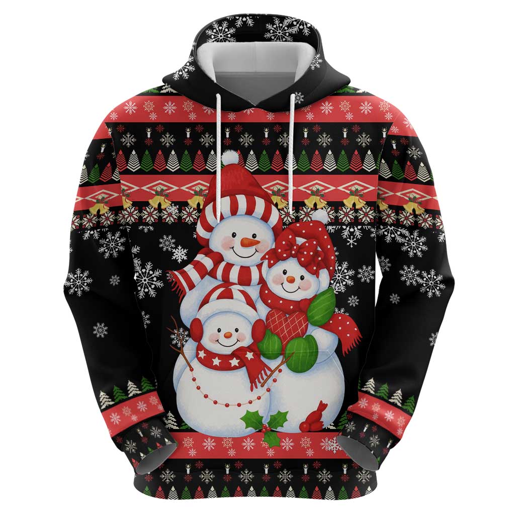 Lovely Snowman Christmas Hoodie Xmas Holiday Patterns - Wonder Print Shop