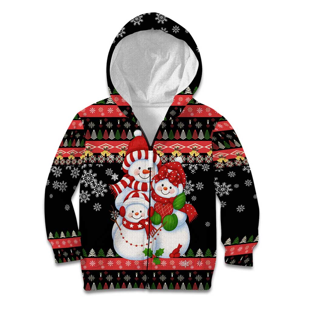 Lovely Snowman Christmas Kid Hoodie Xmas Holiday Patterns - Wonder Print Shop