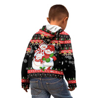 Lovely Snowman Christmas Kid Hoodie Xmas Holiday Patterns - Wonder Print Shop
