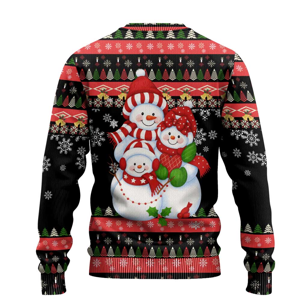 Lovely Snowman Christmas Ugly Christmas Sweater Xmas Holiday Patterns - Wonder Print Shop