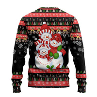 Lovely Snowman Christmas Ugly Christmas Sweater Xmas Holiday Patterns - Wonder Print Shop