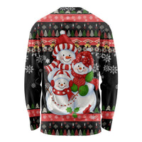 Lovely Snowman Christmas Long Sleeve Shirt Xmas Holiday Patterns - Wonder Print Shop