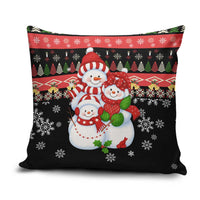 Lovely Snowman Christmas Pillow Cover Xmas Holiday Patterns - Wonder Print Shop