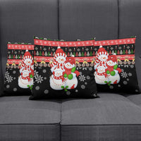 Lovely Snowman Christmas Pillow Cover Xmas Holiday Patterns - Wonder Print Shop