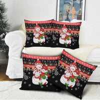 Lovely Snowman Christmas Pillow Cover Xmas Holiday Patterns - Wonder Print Shop
