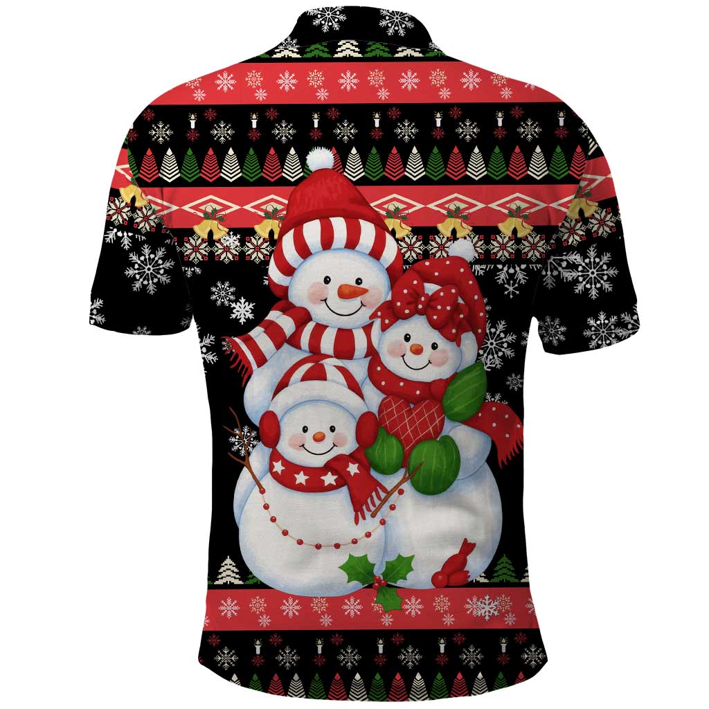 Lovely Snowman Christmas Polo Shirt Xmas Holiday Patterns - Wonder Print Shop