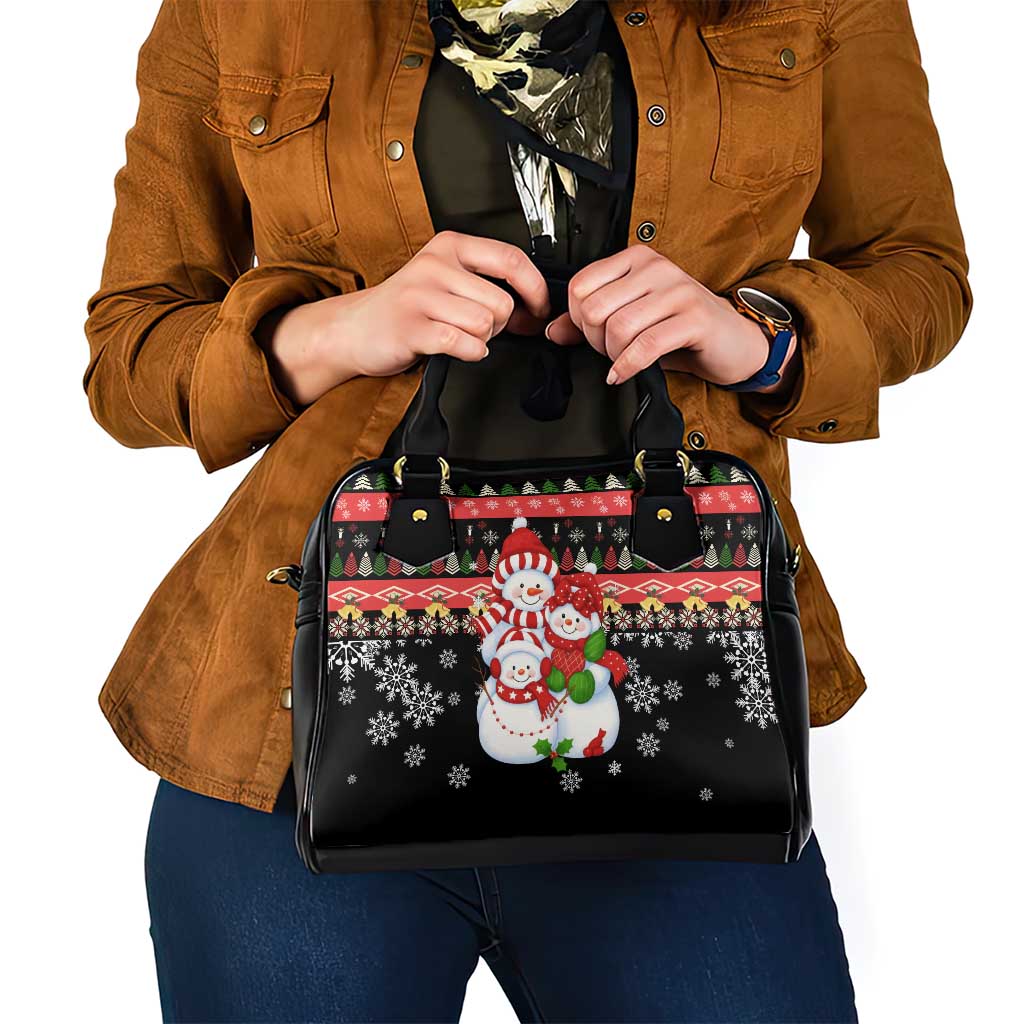 Lovely Snowman Christmas Shoulder Handbag Xmas Holiday Patterns - Wonder Print Shop