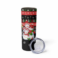 Lovely Snowman Christmas Skinny Tumbler Xmas Holiday Patterns - Wonder Print Shop