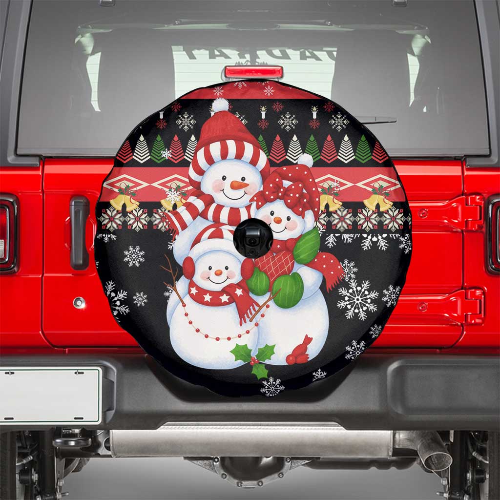 Lovely Snowman Christmas Spare Tire Cover Xmas Holiday Patterns - Wonder Print Shop