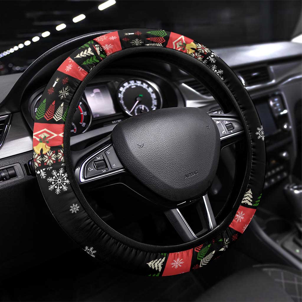 Lovely Snowman Christmas Steering Wheel Cover Xmas Holiday Patterns - Wonder Print Shop