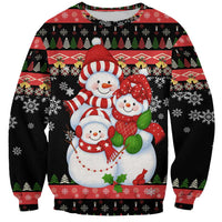 Lovely Snowman Christmas Sweatshirt Xmas Holiday Patterns - Wonder Print Shop