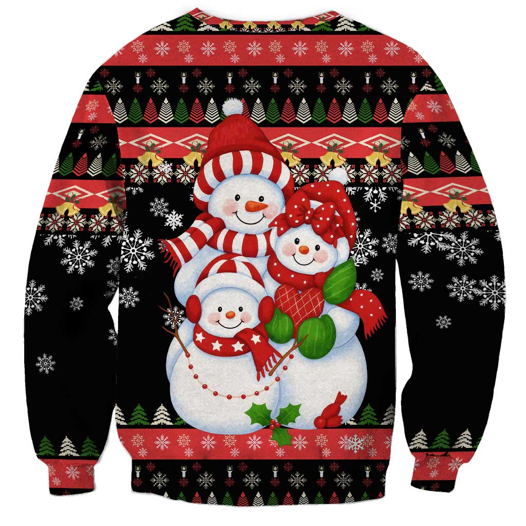 Lovely Snowman Christmas Sweatshirt Xmas Holiday Patterns - Wonder Print Shop