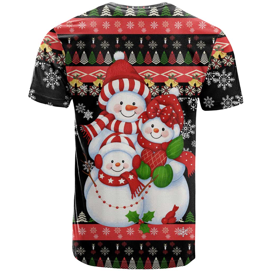 Lovely Snowman Christmas T Shirt Xmas Holiday Patterns - Wonder Print Shop