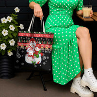 Lovely Snowman Christmas Tote Bag Xmas Holiday Patterns - Wonder Print Shop