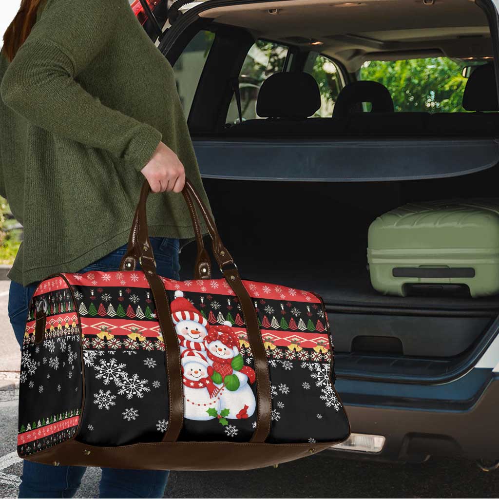 Lovely Snowman Christmas Travel Bag Xmas Holiday Patterns - Wonder Print Shop