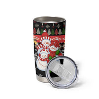 Lovely Snowman Christmas Tumbler Cup Xmas Holiday Patterns - Wonder Print Shop