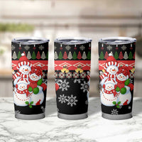Lovely Snowman Christmas Tumbler Cup Xmas Holiday Patterns - Wonder Print Shop
