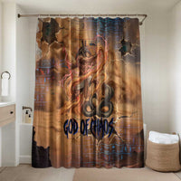 Seth Serpent Bathroom Set Sandstorm Egyptian Chaos God in Ancient Desert Tones