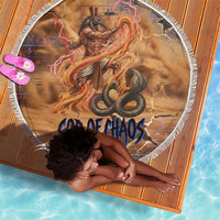 Seth Serpent Beach Blanket Sandstorm Egyptian Chaos God in Ancient Desert Tones